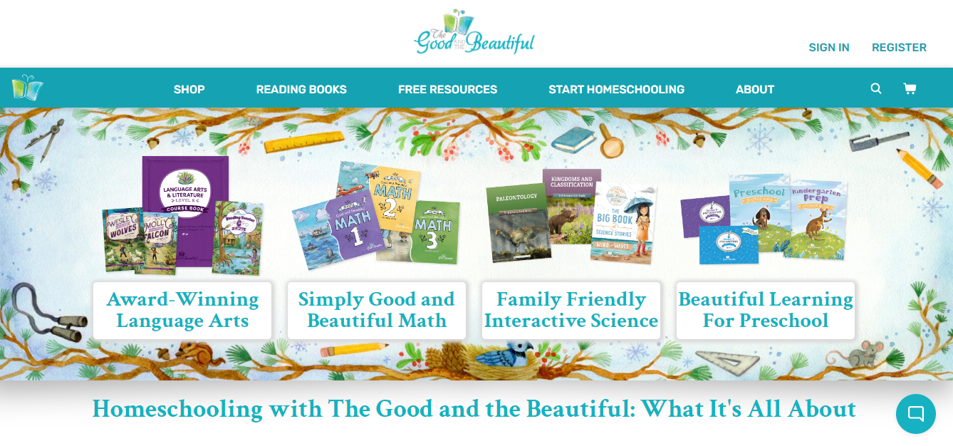 The Good and The Beautiful homepage